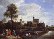 A View of her Sterckshof Near Antwerp David Teniers